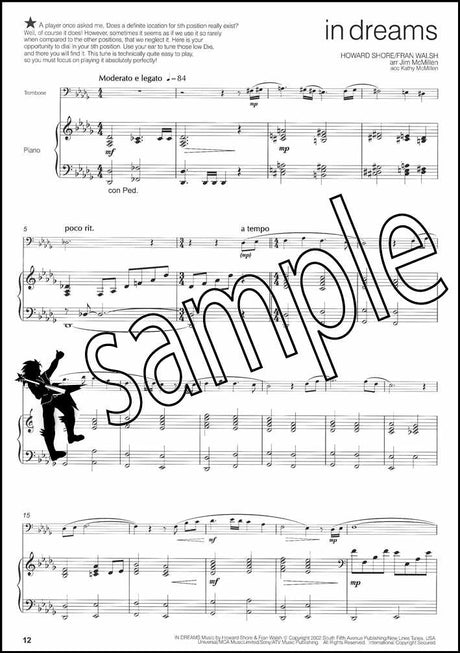 2nd sample page from Across the Pond 2 for Trombone Treble Clef Book Only by Jim McMillen