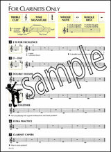 1st sample page from Standard of Excellence Clarinet Book 1