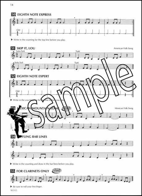 2nd sample page from Standard of Excellence Clarinet Book 1