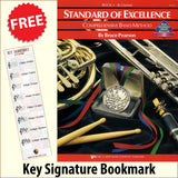 front cover of Standard of Excellence Clarinet Book 1 together with free Treble Clef bookmark