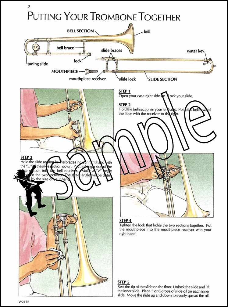 1st sample page from Standard of Excellence Trombone Bass Clef Book 1