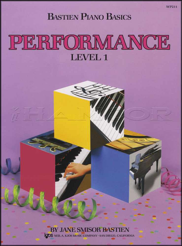 front cover of Bastien Piano Basics Performance Level 1