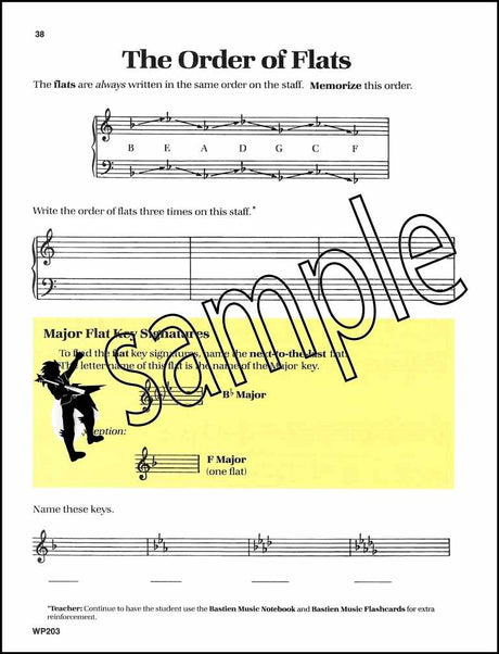 3rd sample page from Bastien Piano Basics Piano Level 3