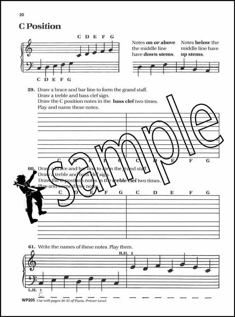 2nd sample page from Bastien Piano Basics Theory Primer Level