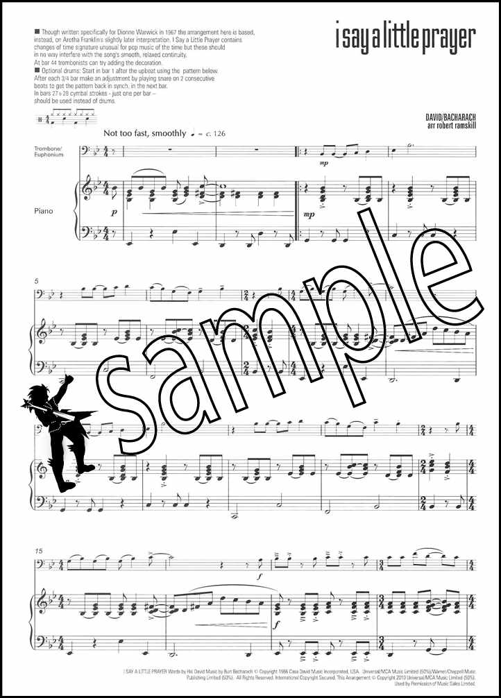 3rd sample page from I Feel Good for Trombone/Euphonium Treble Clef by Robert Ramskill