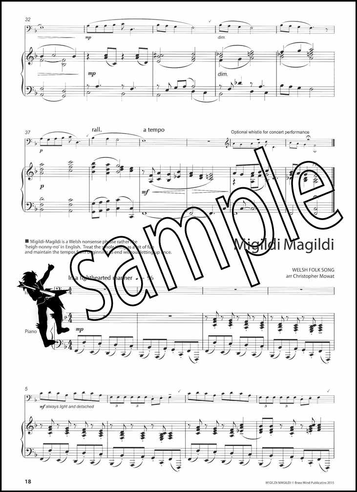 3rd sample page from SmartBone Trombone/Euphonium Treble Clef by Christopher Mowat