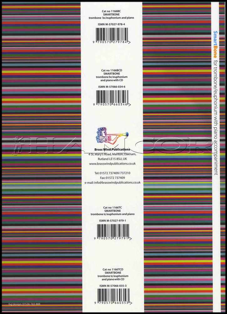 back cover of SmartBone Trombone/Euphonium Treble Clef by Christopher Mowat
