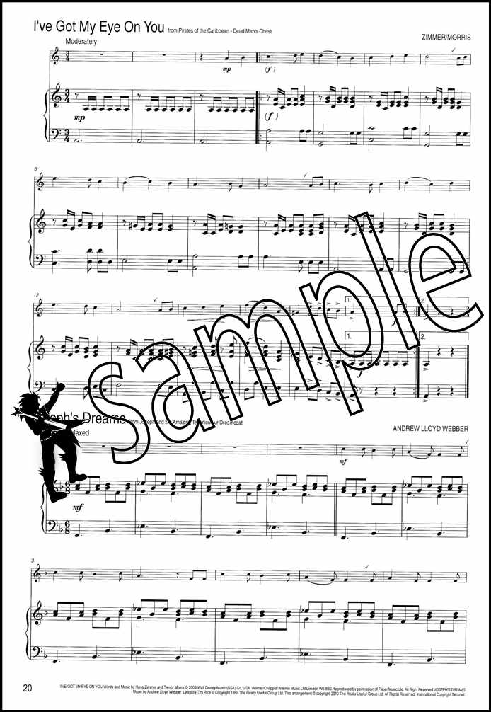2nd sample page from Winner Scores All Piano Accompaniment for Flute