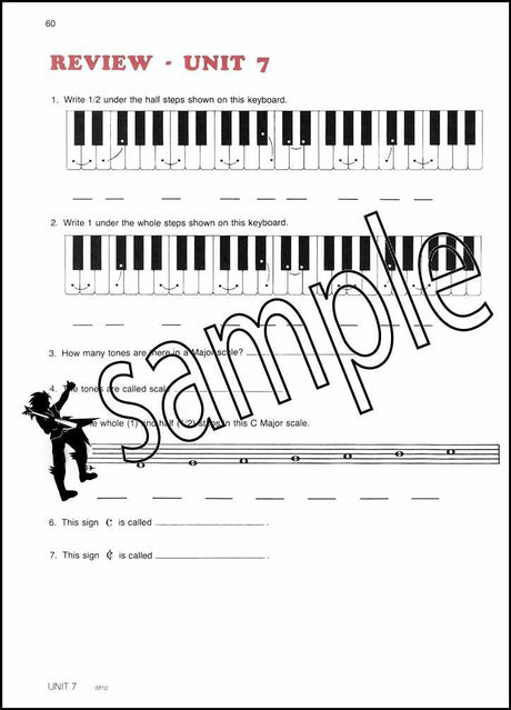 3rd sample page from The Older Beginner Piano Course Level 1