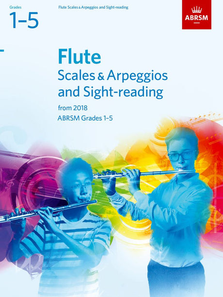 front cover of ABRSM Flute Scales Arpeggios Sight Reading Grades 1-5