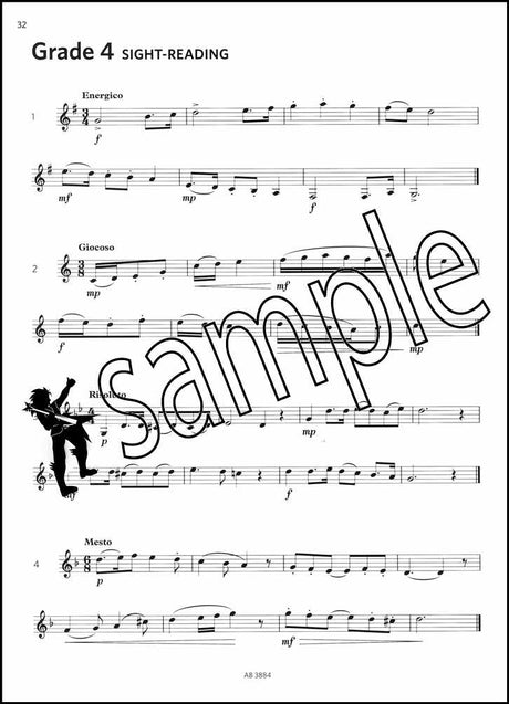 3rd sample page from ABRSM Clarinet Scales Arpeggios Sight-Reading Grades 1-5