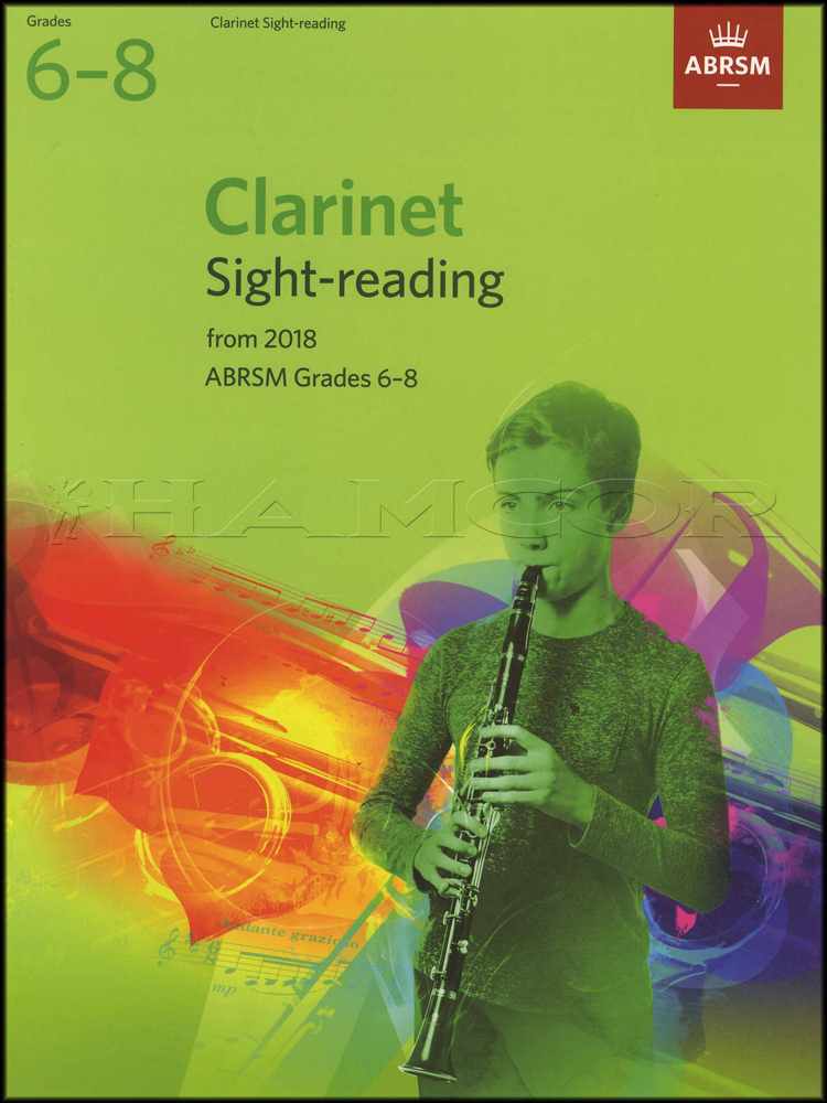 front cover of ABRSM Clarinet Sight Reading Grades 6-8