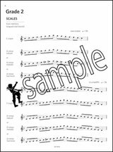 1st sample page from ABRSM Saxophone Scales Arpeggios Sight Reading Grades 1-5