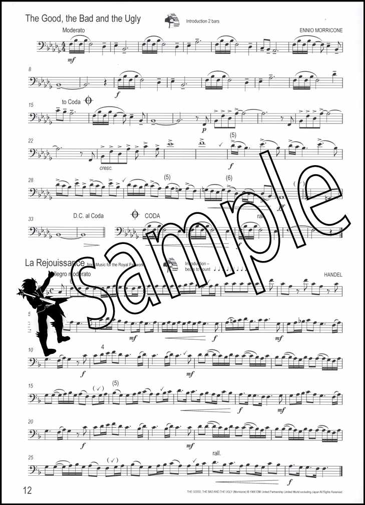 2nd sample page from Winning Matrix for Trombone Bass Clef Book Only