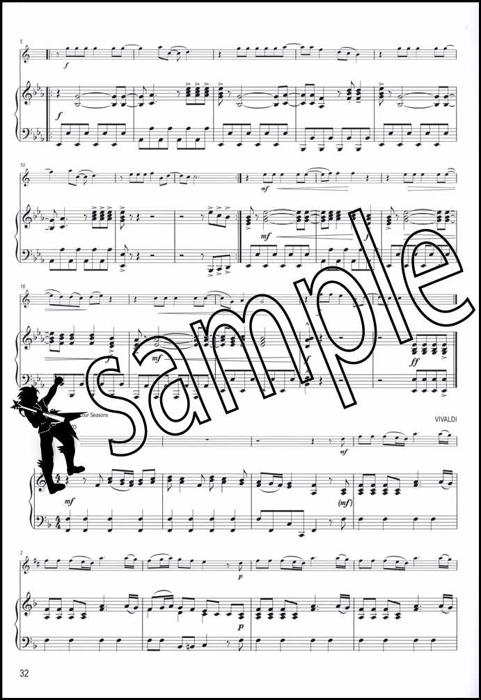 3rd sample page from Winner Scores All Piano Accompaniment for Alto Saxophone