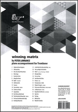 front cover of Winning Matrix Piano Accompaniment for Trombone