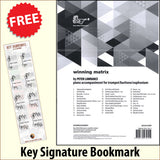 front cover of Winning Matrix Piano Accompaniment for Trumpet together with free Piano Clef bookmark