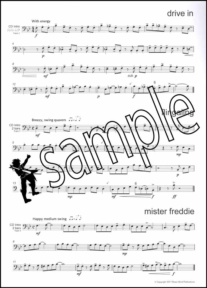 1st sample page from Smooth Groove for Trombone Bass Clef Book/CD by Don Blakeson