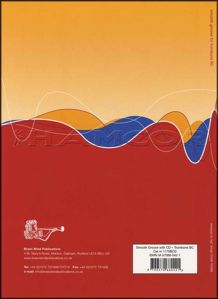back cover of Smooth Groove for Trombone Bass Clef Book/CD by Don Blakeson