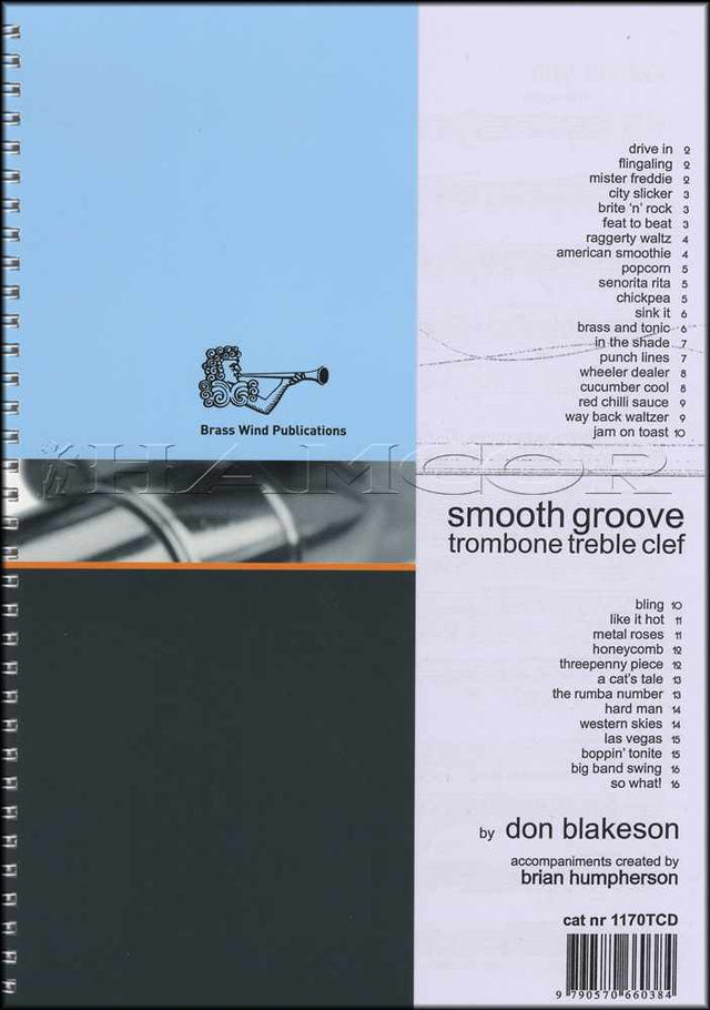 front cover of Smooth Groove for Trombone Treble Clef Book/CD by Don Blakeson