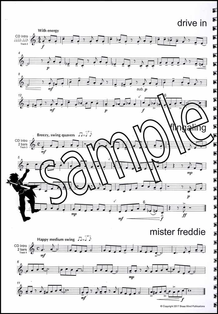 1st sample page from Smooth Groove for Trombone Treble Clef Book/CD by Don Blakeson