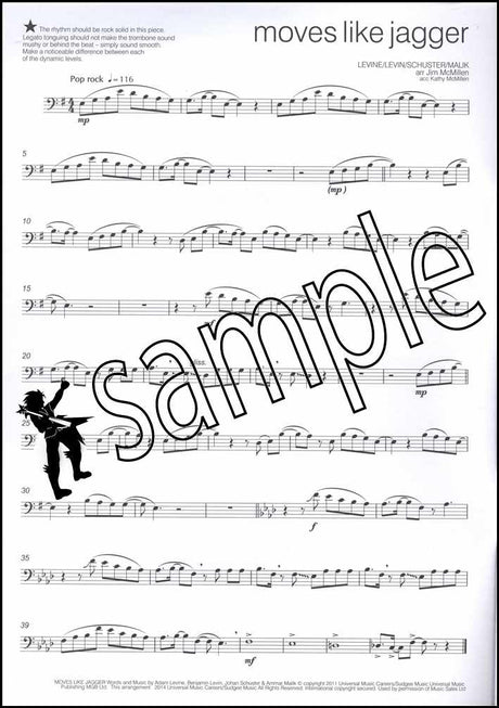 1st sample page from Across the Pond 2 for Trombone Bass Clef Book/CD by Jim McMillen