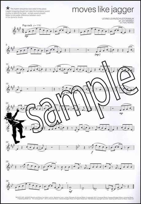 1st sample page from Across the Pond 2 for Trombone Treble Clef Book/CD by Jim McMillen