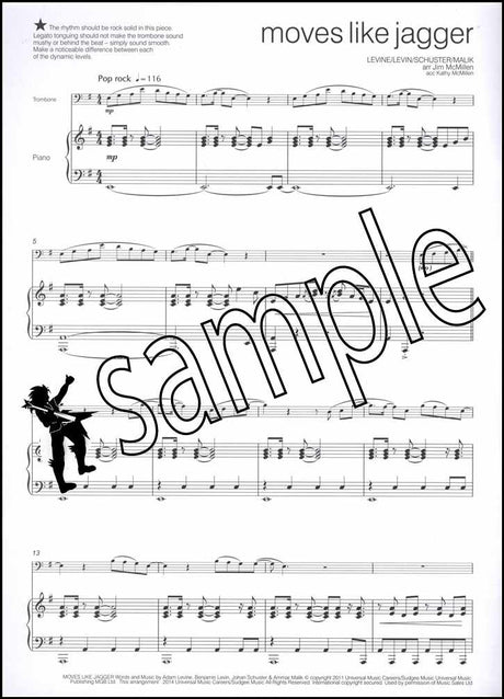3rd sample page from Across the Pond 2 for Trombone Treble Clef Book/CD by Jim McMillen