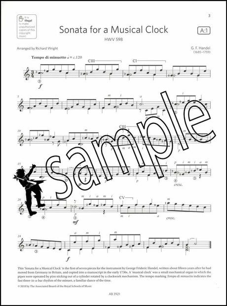 1st sample page from ABRSM Guitar Exam Pieces Grade 4 Book/CD