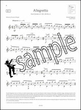 2nd sample page from ABRSM Guitar Exam Pieces Grade 4 Book/CD