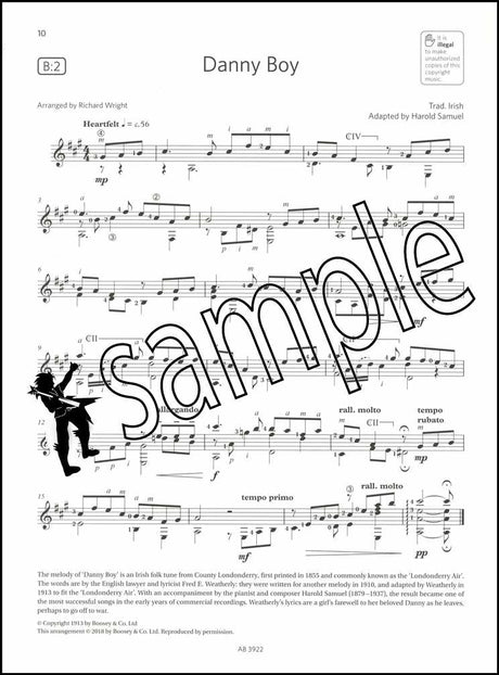 2nd sample page from ABRSM Guitar Exam Pieces Grade 5 Book Only