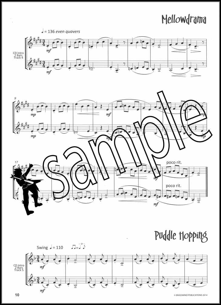 2nd sample page from JazzFX Solos for Horn in Eb Book/CD by Dave Gale