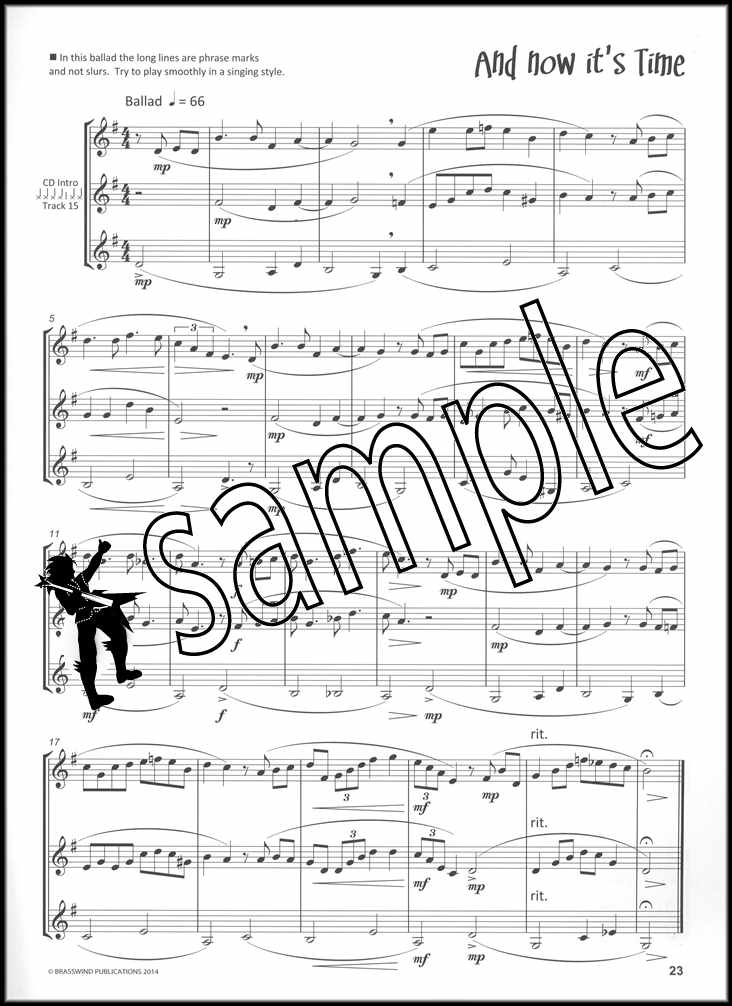 3rd sample page from JazzFX Solos for Horn in Eb Book/CD by Dave Gale