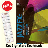 front cover of JazzFX Solos for Trombone Bass Clef Book/CD by Dave Gale together with free Bass Glef bookmark