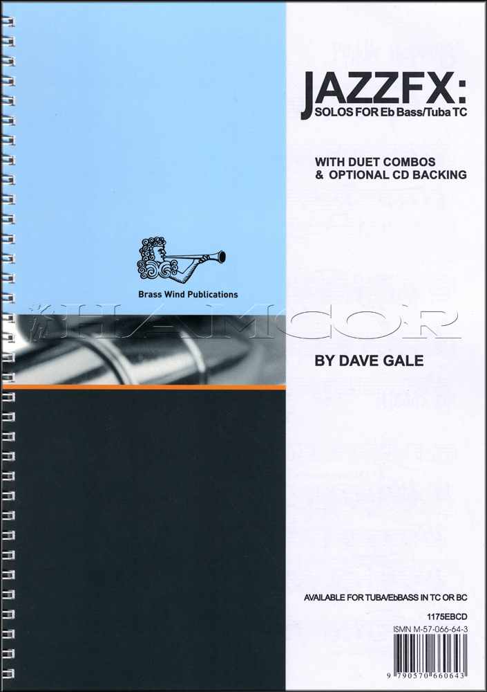 front cover of JazzFX Solos for Tuba / Eb Bass Treble Clef Book/CD by Dave Gale