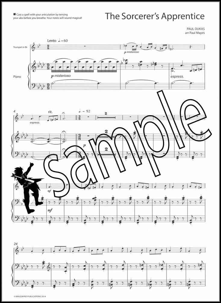 1st sample page from On The Darkside Trumpet