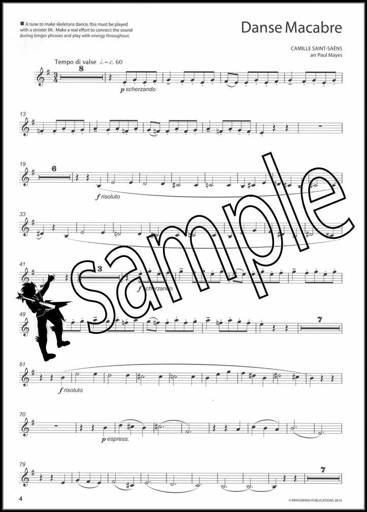 2nd sample page from On The Darkside Trumpet