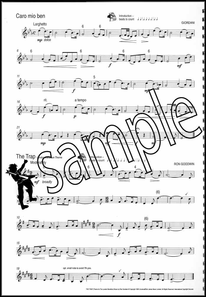 1st sample page from Winning Matrix Trombone Treble Clef Book Only