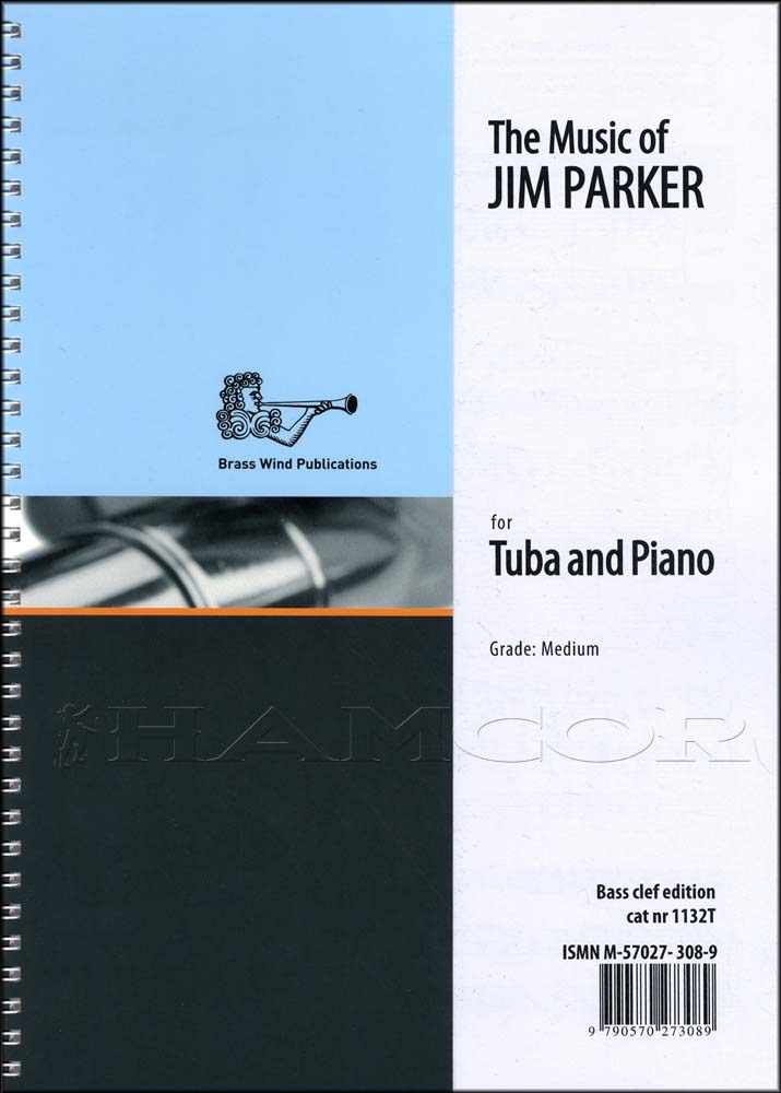 front cover of The Music of Jim Parker for Tuba Bass Clef