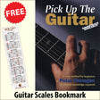 front cover of Pick Up The Guitar together with free Guitar Scales bookmark