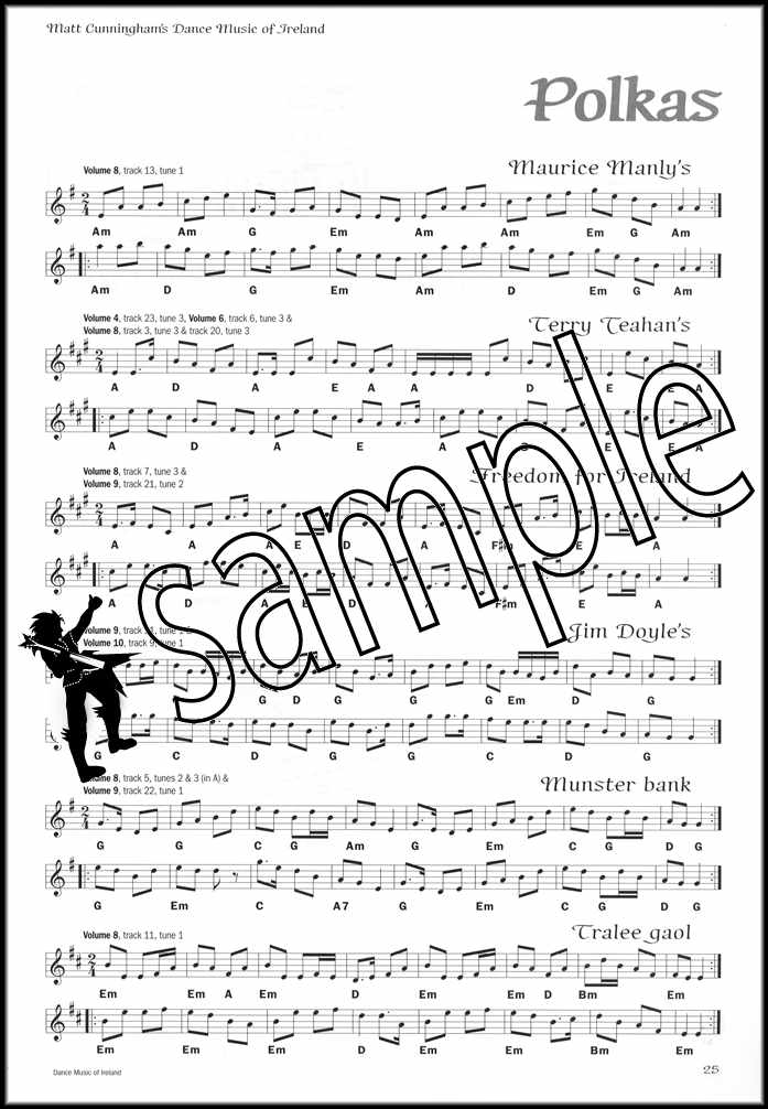 2nd sample page from Matt Cunningham's Dance Music of Ireland