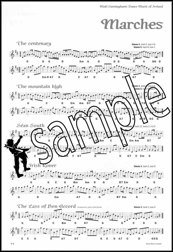 3rd sample page from Matt Cunningham's Dance Music of Ireland