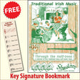 front cover of Shaskeen Through the Half-Door together with free Treble Clef bookmark