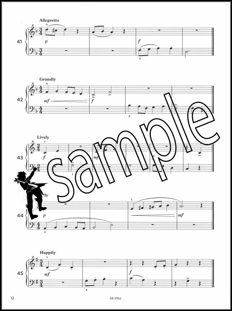 3rd sample page from ABRSM More Piano Sight-Reading Grade 1