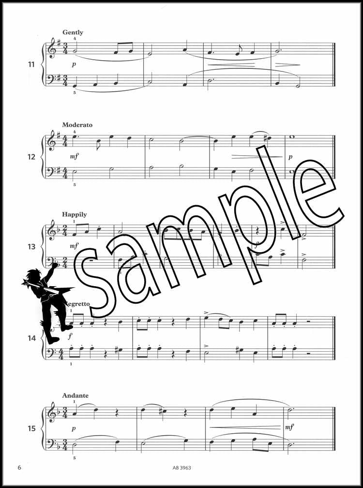 2nd sample page from ABRSM More Piano Sight-Reading Grade 2