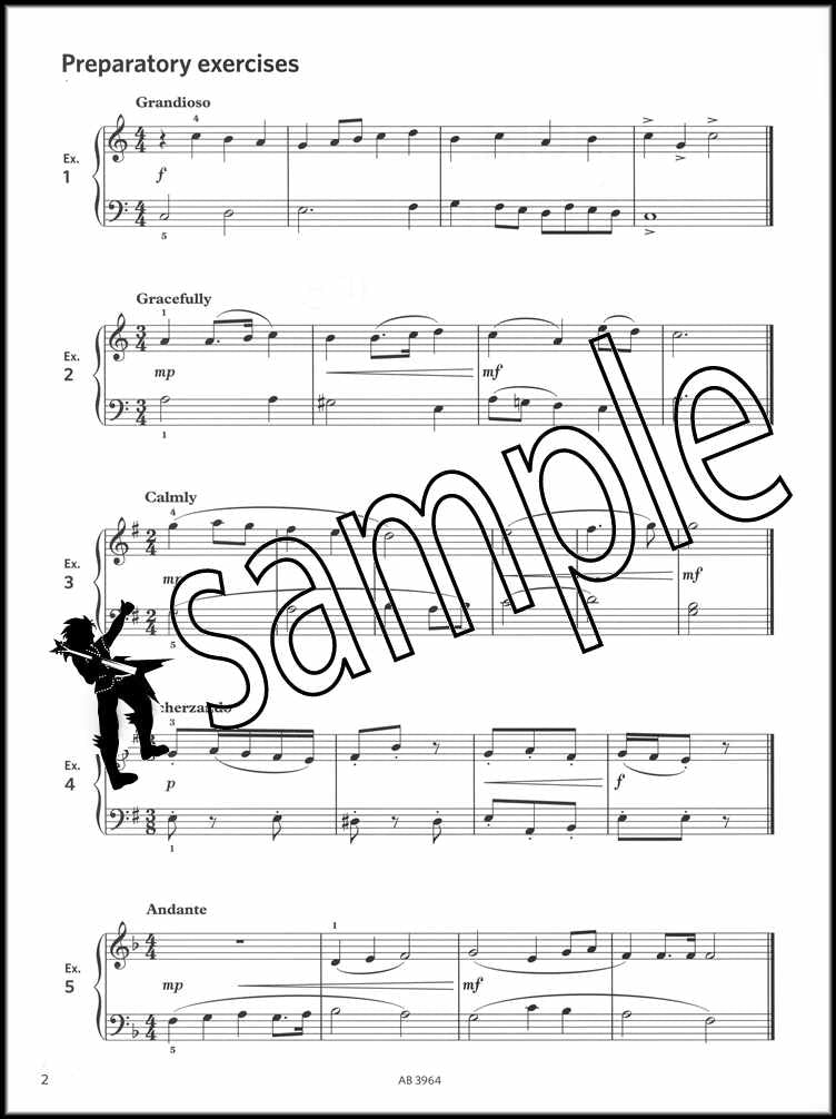 1st sample page from ABRSM More Piano Sight-Reading Grade 3