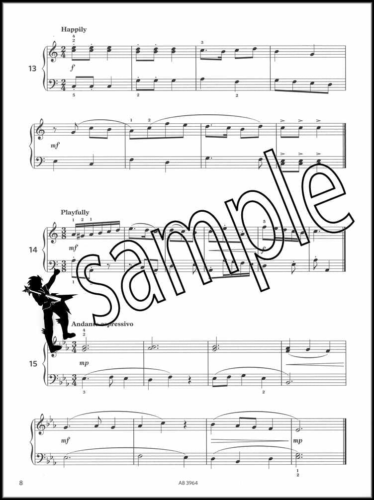 2nd sample page from ABRSM More Piano Sight-Reading Grade 3