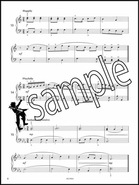 2nd sample page from ABRSM More Piano Sight-Reading Grade 3