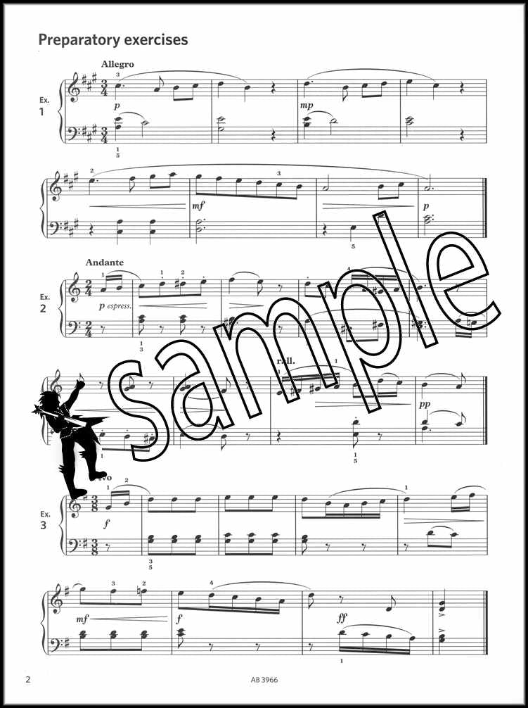 1st sample page from ABRSM More Piano Sight-Reading Grade 5