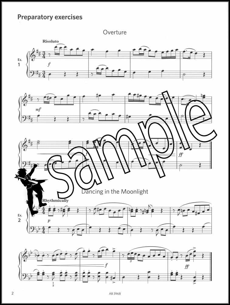 1st sample page from ABRSM More Piano Sight-Reading Grade 7